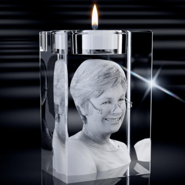 3D Crystal Memorial Candle