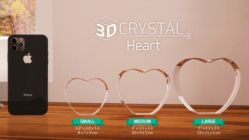 3D Crystal Heart