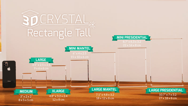 3D Crystal Rectangle Tall