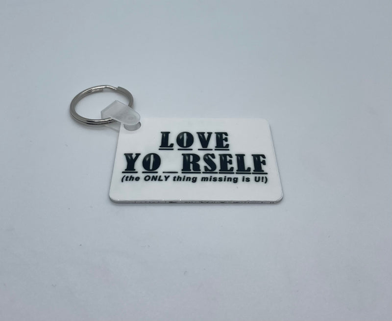 Love Yo_rself Key Tag